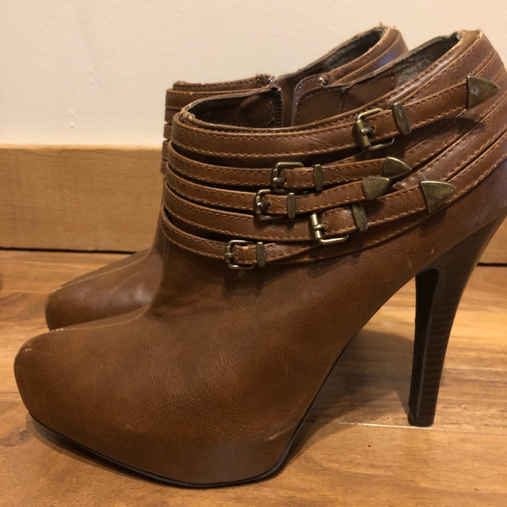 Brown booties